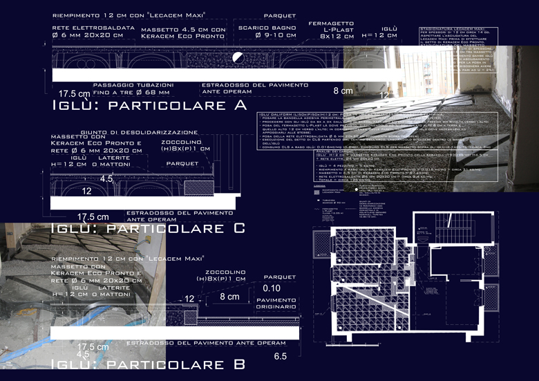 Via P. Togliatti, Don Bosco, Roma: particolari costruttivi.